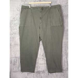 Old Navy Green Cropped Ankle Utility Pants Size 26